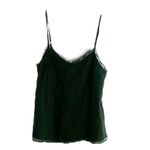 Abercrombie & Fitch Black - Inset Lace Black Camisole - Small - Picture 1 of 7